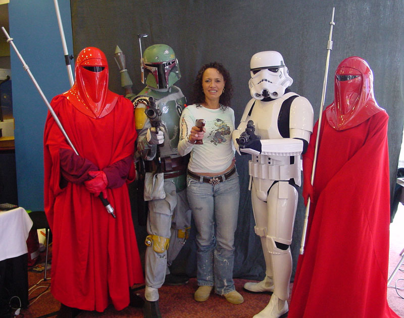 Rena Owen with Outpost-42 members