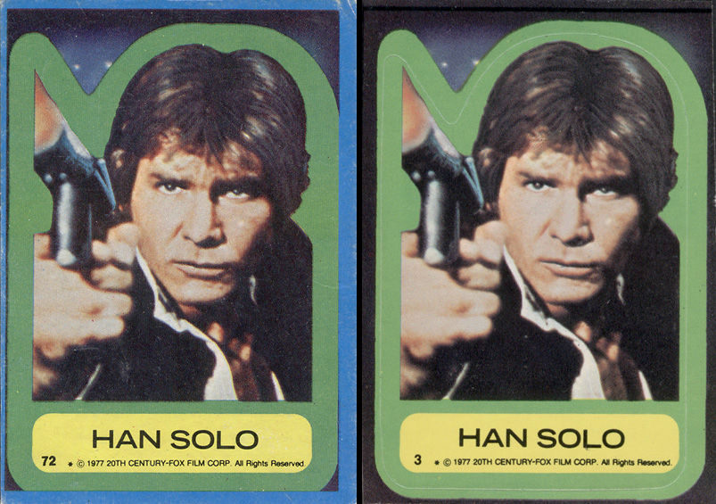 Allens and Regina no.72 vs Topps no.3