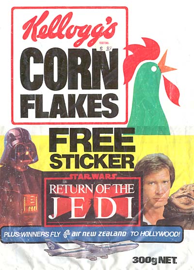 Kellogs ROTJ Packet Front