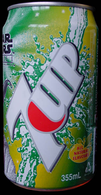 Yoda on 7-Up can