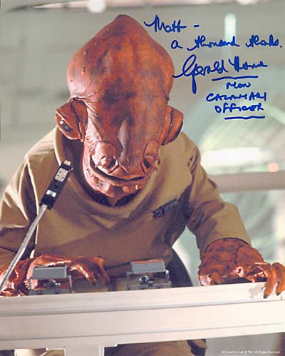 Gerald Home as Mon Calamari Officer